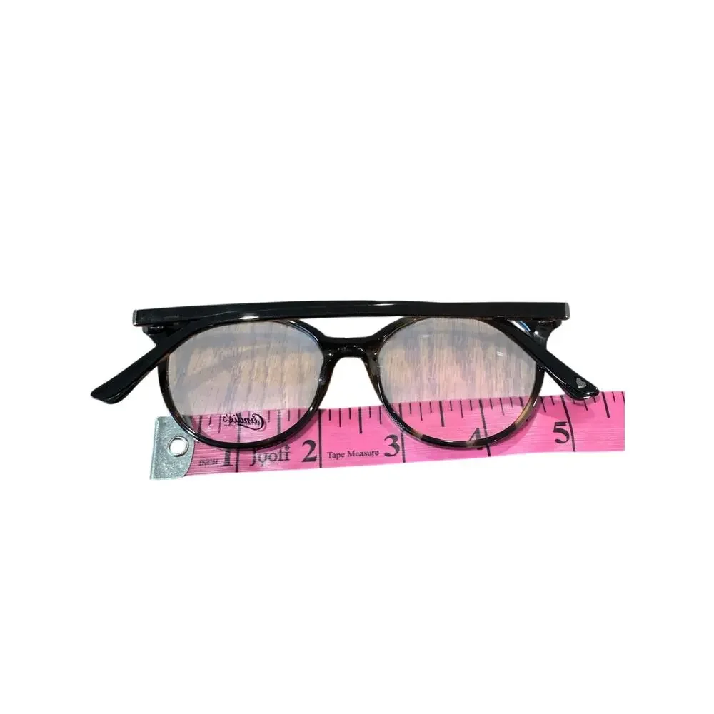 NEW Candies CA0208 rounded tortoiseshell black glasses